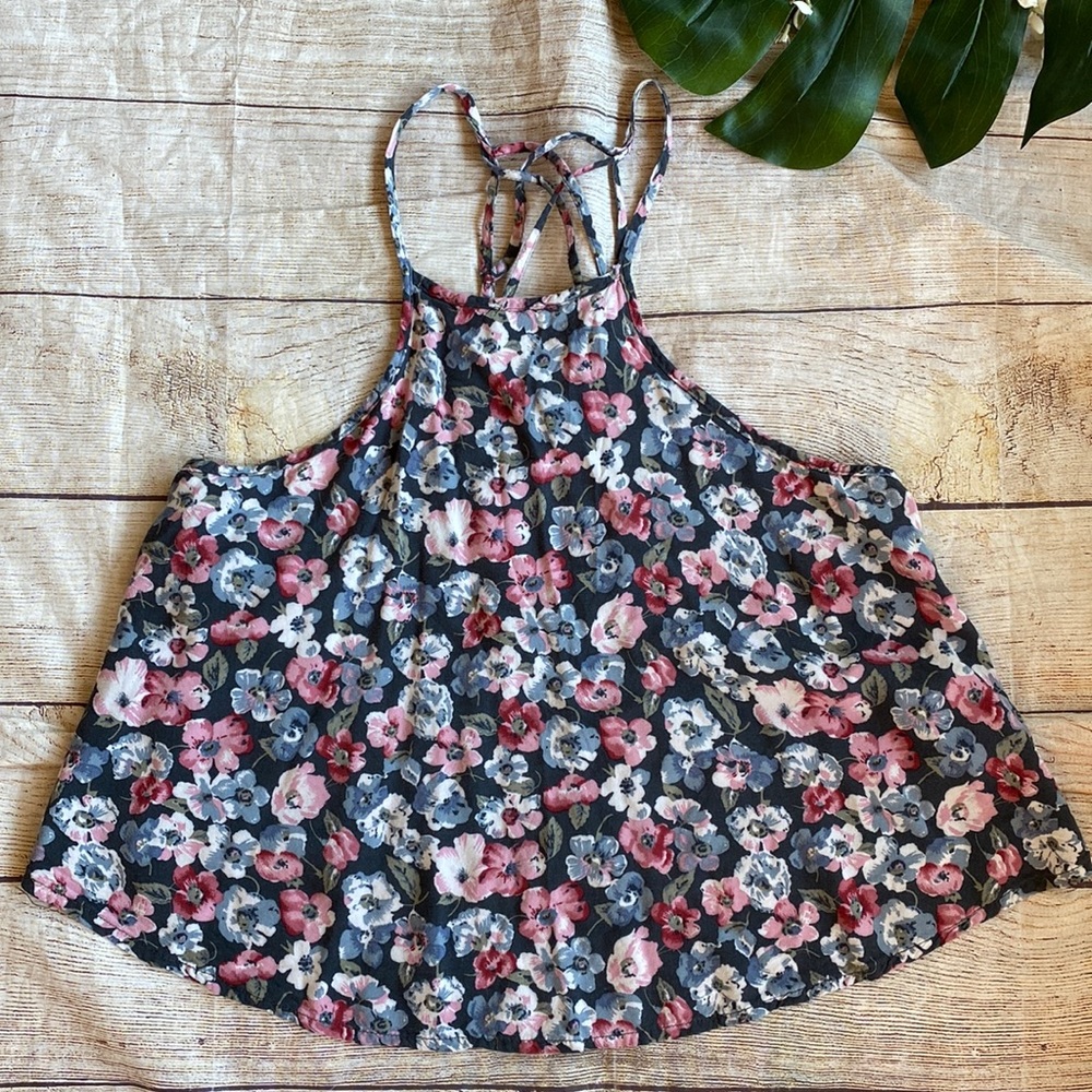 🔴5/$25🔴 HOLLISTER floral boho tank - Picture 2 of 3